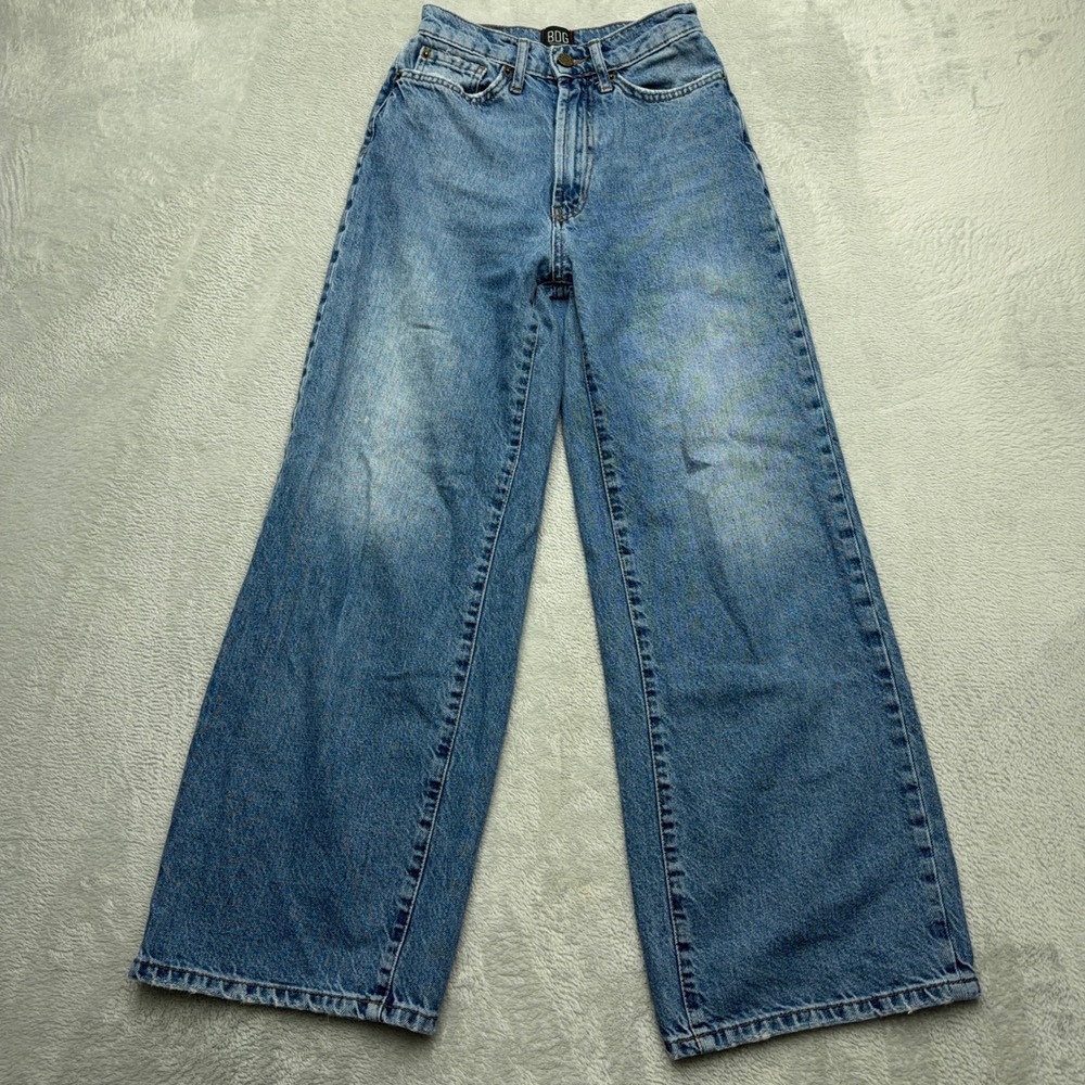BDG Jeans Womens 25 Blue Wide Leg High Rise Denim Urban Outfitters